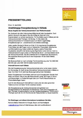 Verbraucherzentral Thüringen informiert