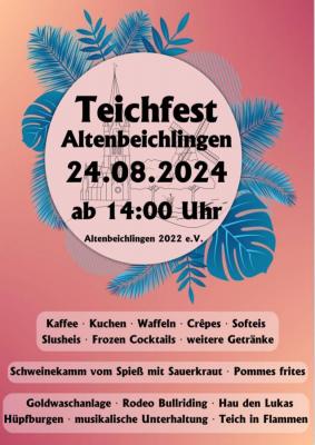 Teichfest Altenbeichlingen am 24.08.2024 ab 14:00 Uhr
